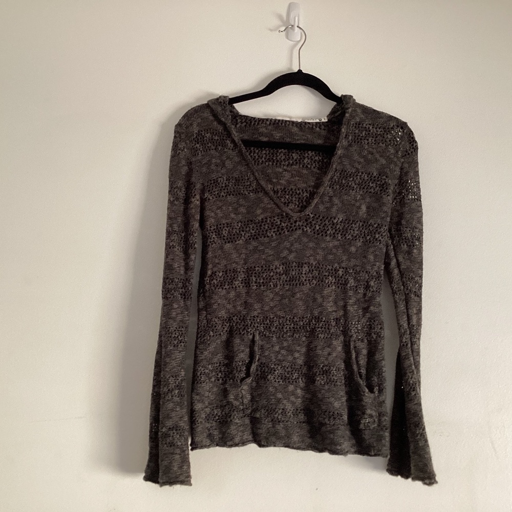 Roxy xs hoodie coverup cotton mesh